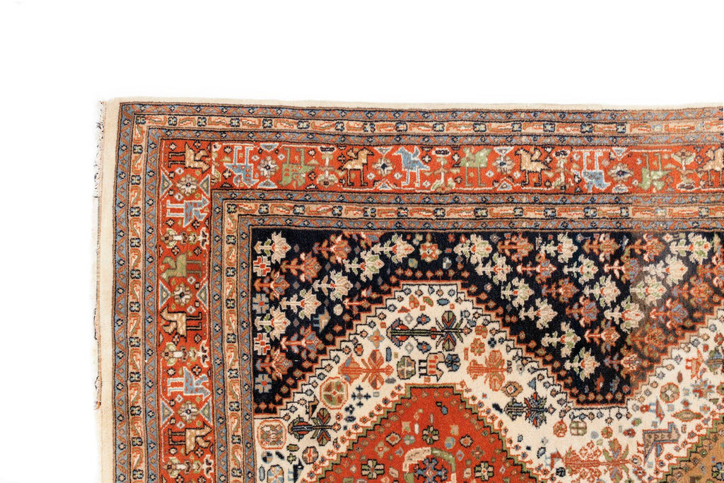 Antique Q’ashqai 6' x 9'4" - SHARKTOOTH Antique and Vintage Textiles