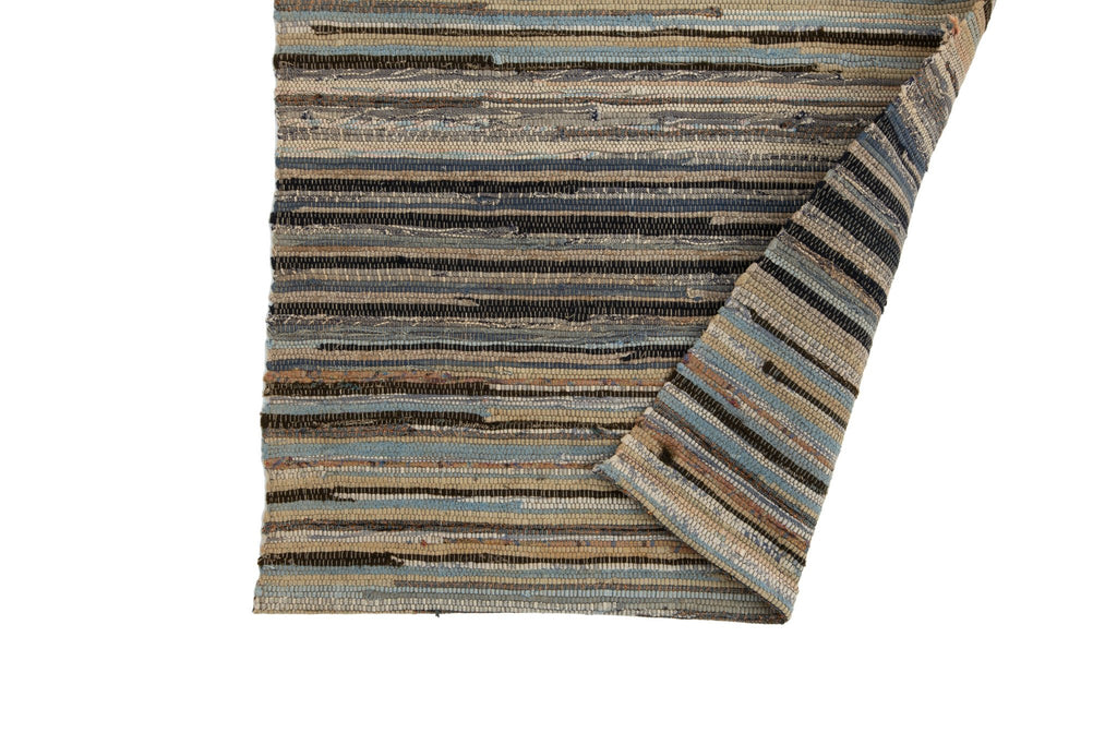 Antique Rag Mat 1'10" x 2' - SHARKTOOTH Antique and Vintage Textiles