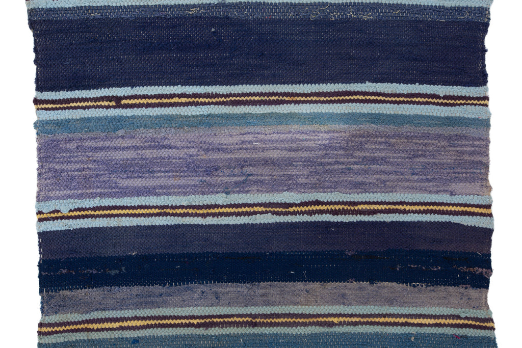 Antique Rag Rug 2'3" x 5'7" - SHARKTOOTH Antique and Vintage Textiles