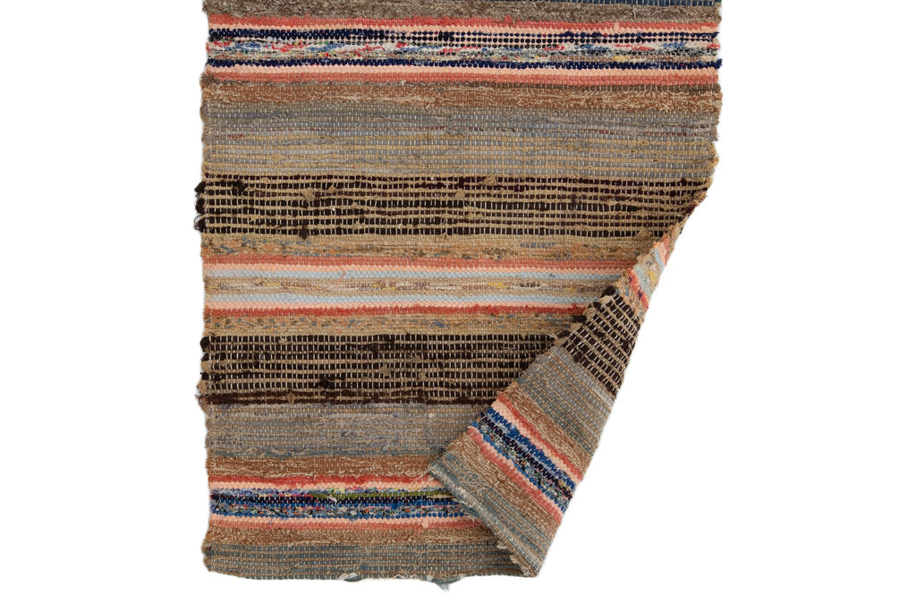 Antique Rag Runner 1'10" x 6'2" - SHARKTOOTH Antique and Vintage Textiles