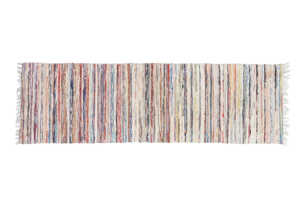Antique Rag Runner 1'9" x 5'11" - SHARKTOOTH Antique and Vintage Textiles
