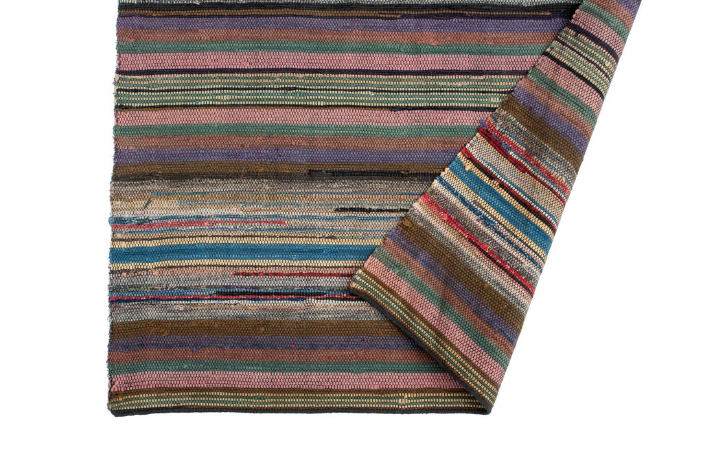 Antique Rag Runner 2'10" x 12'1" - SHARKTOOTH Antique and Vintage Textiles