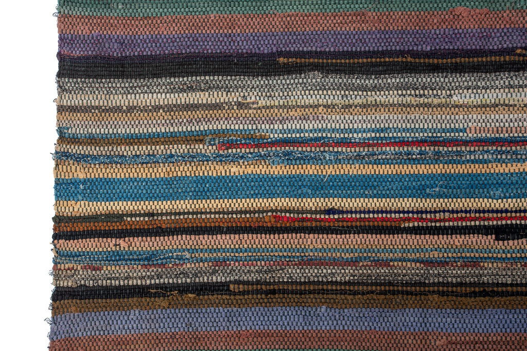 Antique Rag Runner 2'10" x 12'1" - SHARKTOOTH Antique and Vintage Textiles