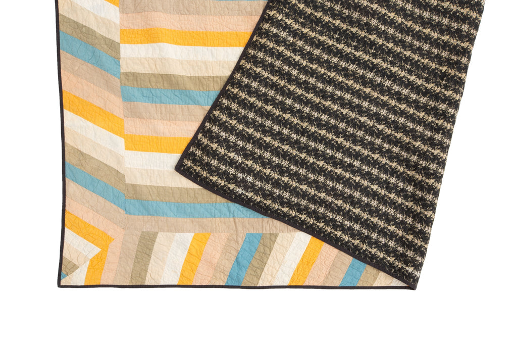 Antique Rainbow Bar Quilt - SHARKTOOTH Antique and Vintage Textiles