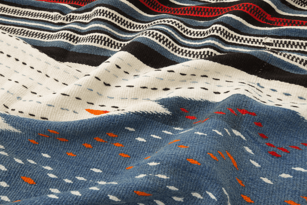 Antique Rio Grande Serape - SHARKTOOTH Antique and Vintage Textiles