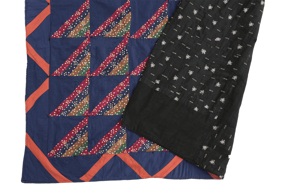 Antique Roman Stripe Quilt - SHARKTOOTH Antique and Vintage Textiles