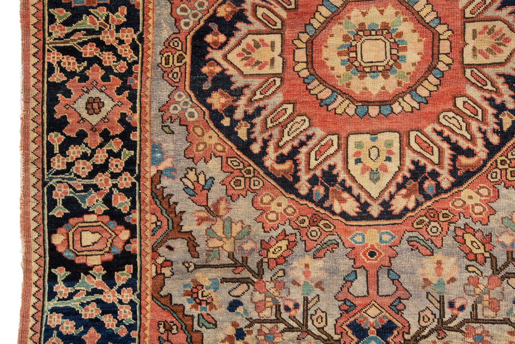 Antique Sarouk 3'10" x 4'8" - SHARKTOOTH Antique and Vintage Textiles