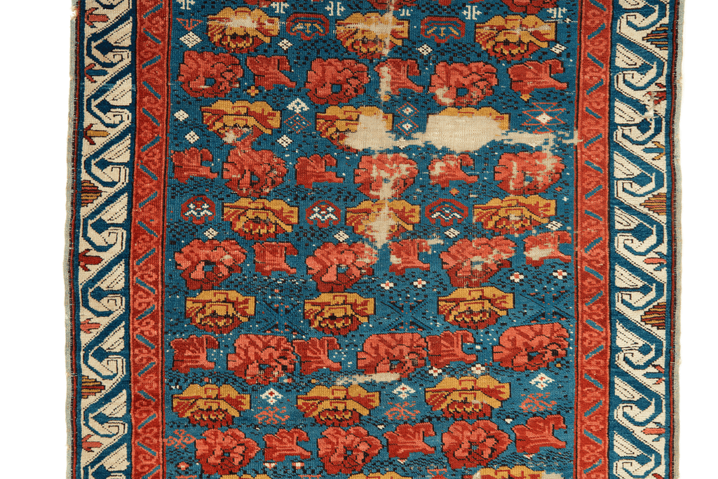 Antique Seychour 3'5" x 8'2" - SHARKTOOTH Antique and Vintage Textiles