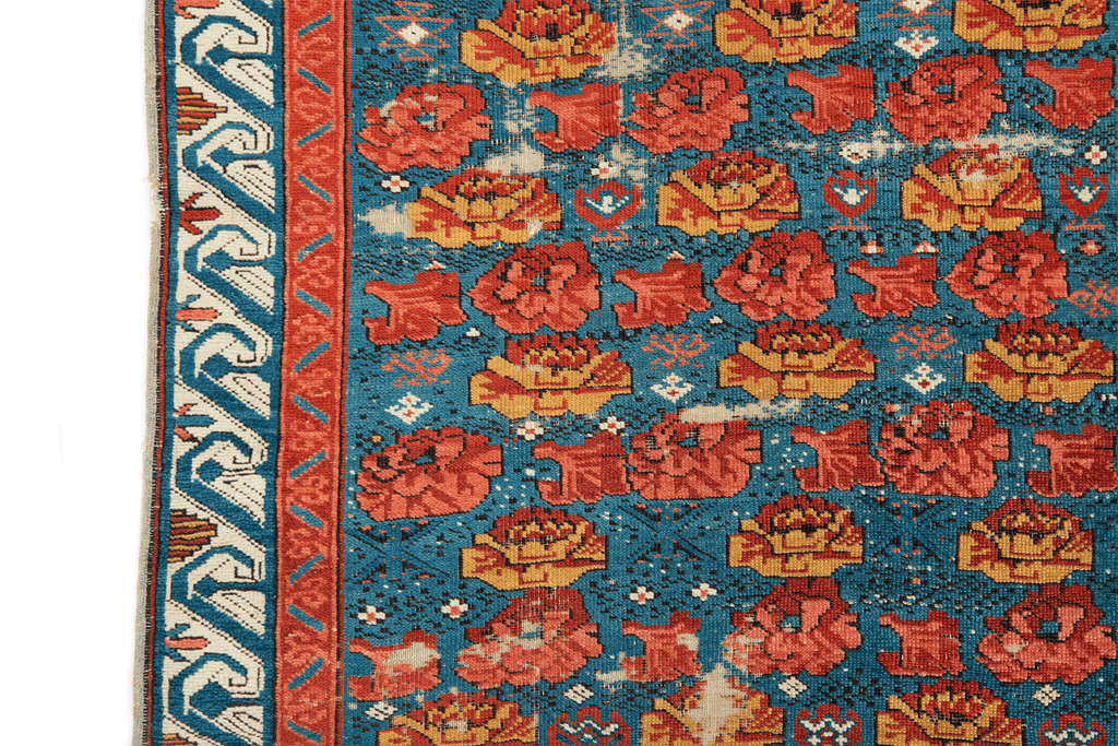 Antique Seychour 3'5" x 8'2" - SHARKTOOTH Antique and Vintage Textiles