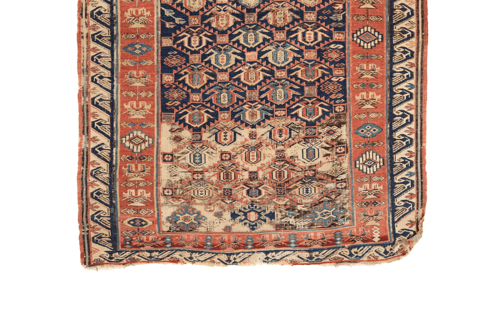 Antique Seychour Soumak - SHARKTOOTH Antique and Vintage Textiles