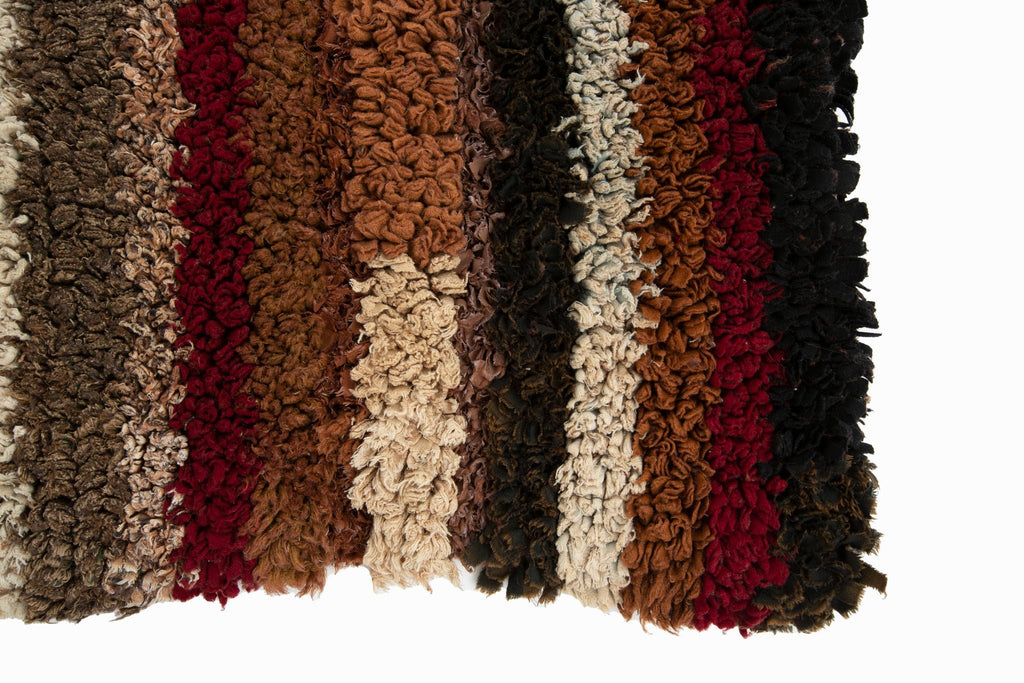 Antique Shaker Mat 1'7" x 2'6" - SHARKTOOTH Antique and Vintage Textiles