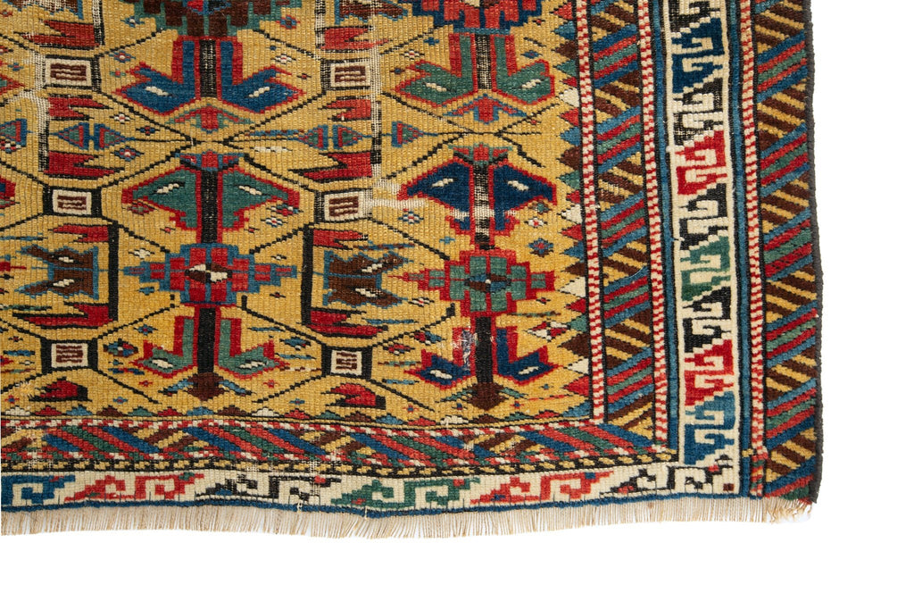 Antique Shirvan 2'10" x 3'8" - SHARKTOOTH Antique and Vintage Textiles