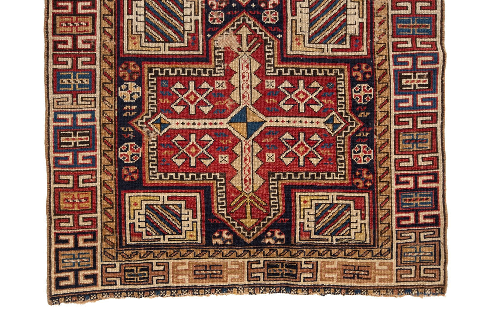 Antique Shirvan 3'3" x 5'7" - SHARKTOOTH Antique and Vintage Textiles