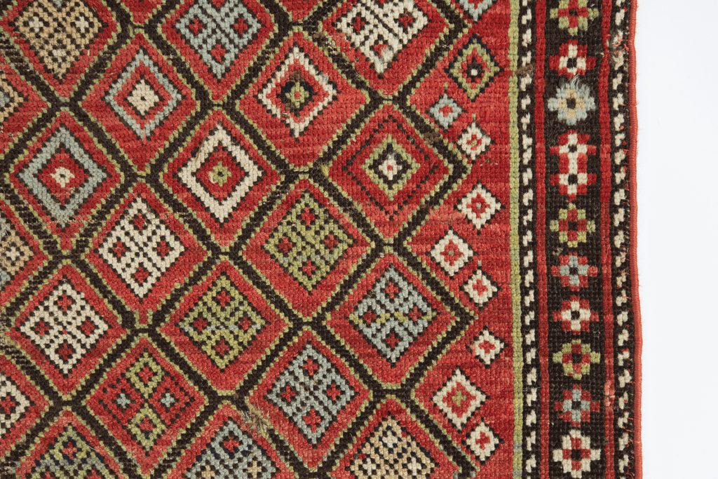 Antique Shirvan 3'3" x 3'10" - SHARKTOOTH Antique and Vintage Textiles