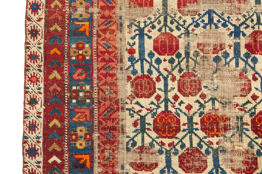 Antique Shirvan 3'6" x 5'2" - SHARKTOOTH Antique and Vintage Textiles