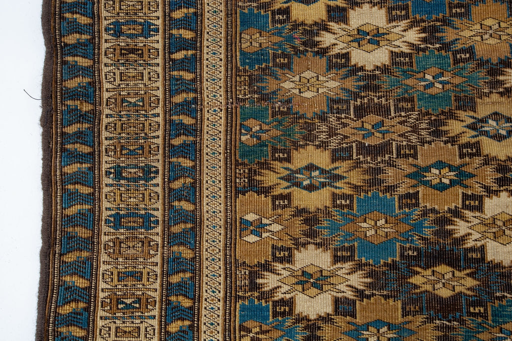 Antique Shirvan 3'7" x 4'8" - SHARKTOOTH Antique and Vintage Textiles