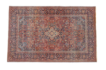 Antique Tabriz 4'5" x 6'9" - SHARKTOOTH Antique and Vintage Textiles