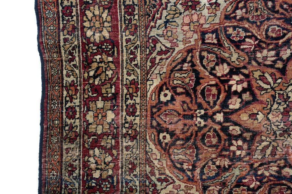 Antique Tabriz 4'5" x 5'5" - SHARKTOOTH Antique and Vintage Textiles
