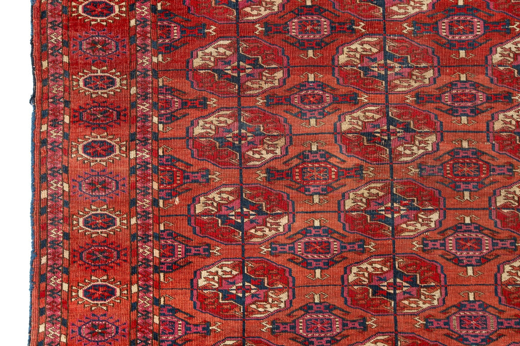 Antique Tekke 3'5" x 3'5" - SHARKTOOTH Antique and Vintage Textiles