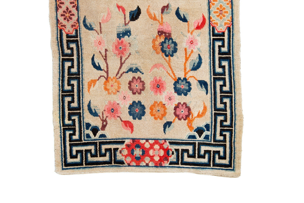 Antique Tibetan 2'8" x 5' - SHARKTOOTH Antique and Vintage Textiles