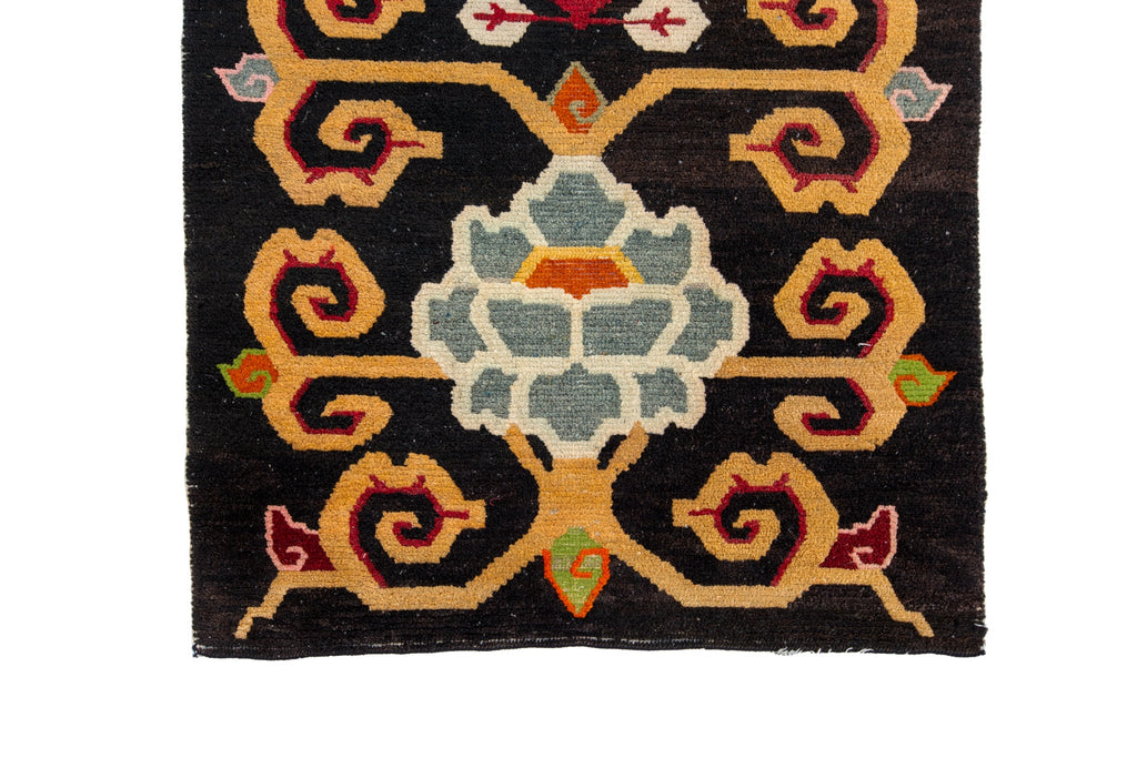 Antique Tibetan 2'9" x 5'2" - SHARKTOOTH Antique and Vintage Textiles