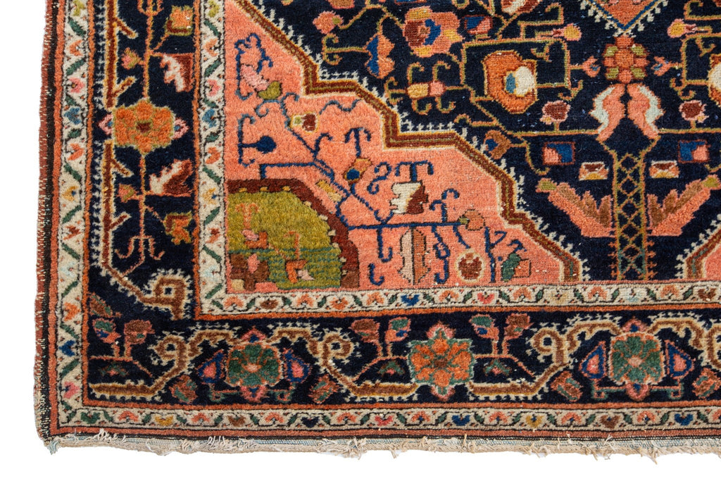 Antique Tuisarkan Hamadan 4'7" x 6'9" - SHARKTOOTH Antique and Vintage Textiles