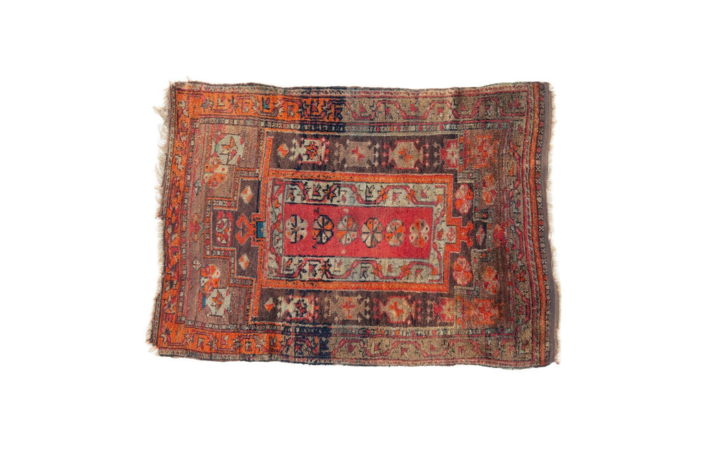 Antique Turkish 3'1" x 4'3" - SHARKTOOTH Antique and Vintage Textiles