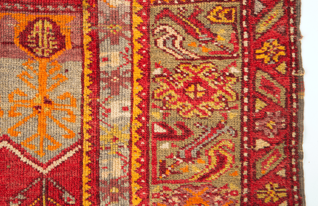 Antique Turkish Bergama 3'9" x 5'7" - SHARKTOOTH Antique and Vintage Textiles