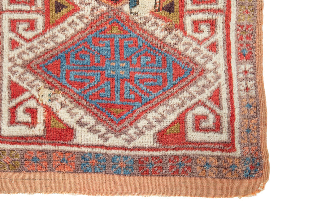 Antique Turkish Mat 1'11" x 2'8" - SHARKTOOTH Antique and Vintage Textiles