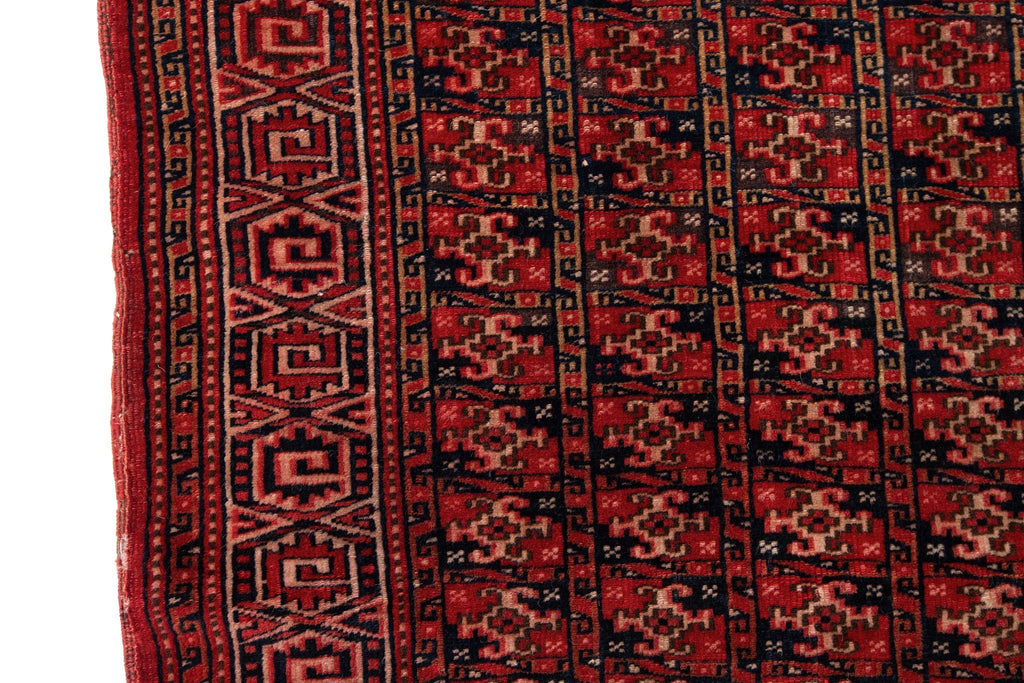 Antique Turkomen 2'6" x 4' - SHARKTOOTH Antique and Vintage Textiles