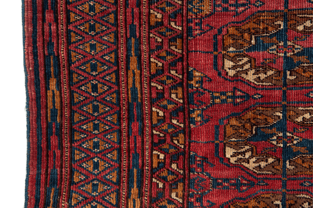 Antique Turkomen Tekke 2'9" x 3'10" - SHARKTOOTH Antique and Vintage Textiles