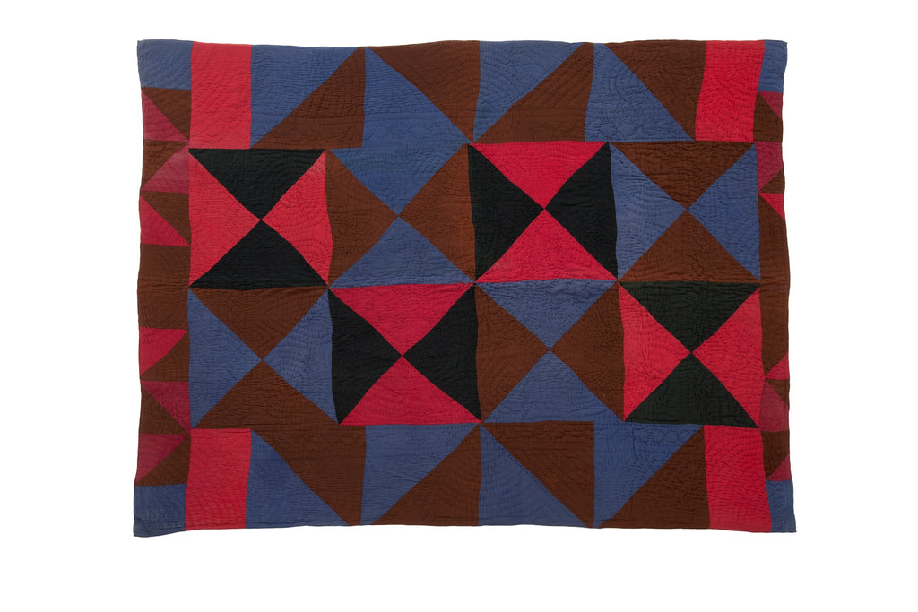 Antique Welsh Quilt - SHARKTOOTH Antique and Vintage Textiles