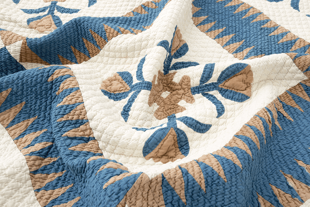 Antique Whig Rose Quilt - SHARKTOOTH Antique and Vintage Textiles