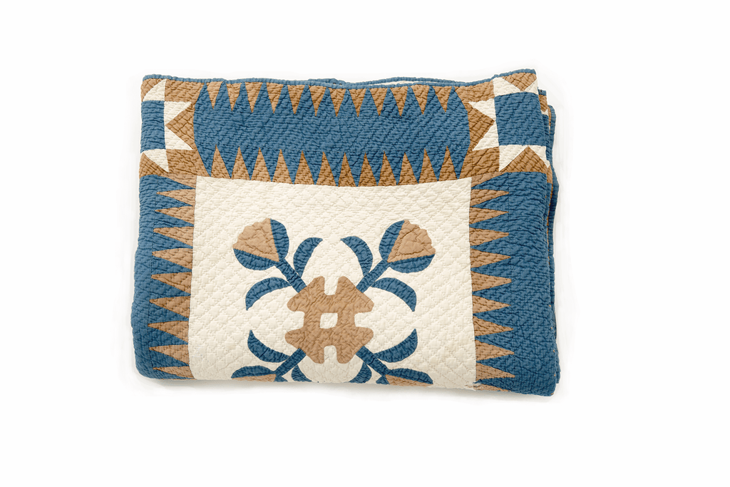 Antique Whig Rose Quilt - SHARKTOOTH Antique and Vintage Textiles