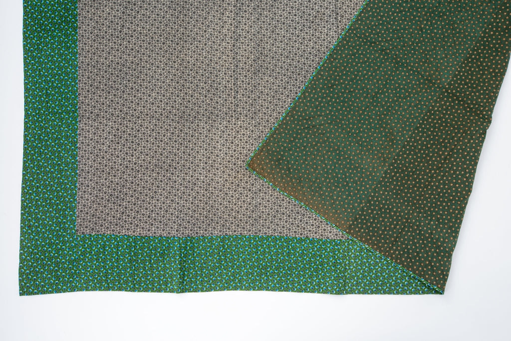 Antique Whole Cloth Quilt - SHARKTOOTH Antique and Vintage Textiles