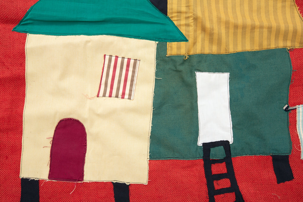 Appliqué Panel - SHARKTOOTH Antique and Vintage Textiles