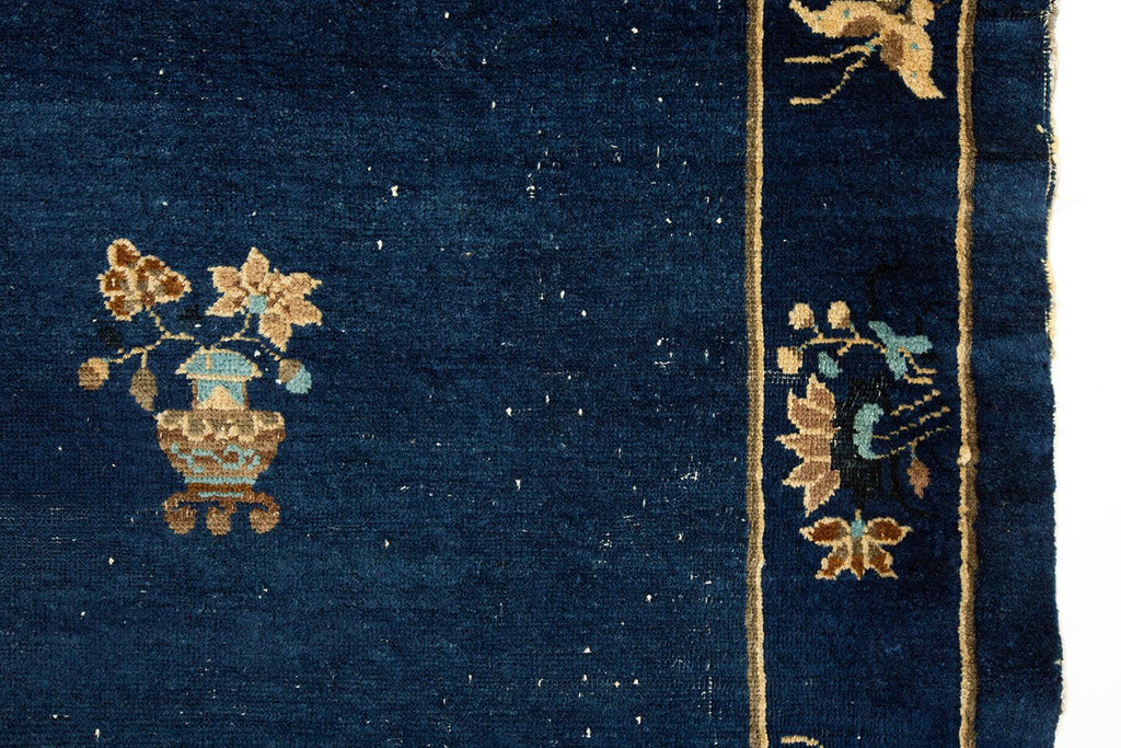 Art Deco Peking Rug - SHARKTOOTH Antique and Vintage Textiles