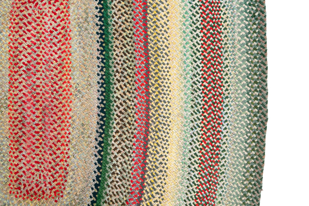 Braided Area Rug 8'2" x 11'2" - SHARKTOOTH Antique and Vintage Textiles