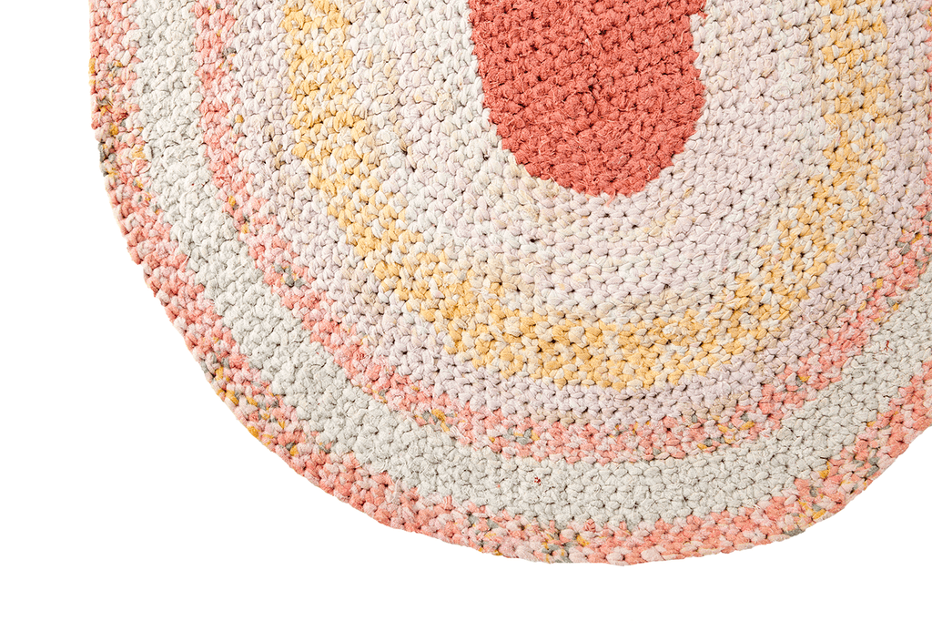 Vintage Braided Mat - SHARKTOOTH Antique and Vintage Textiles