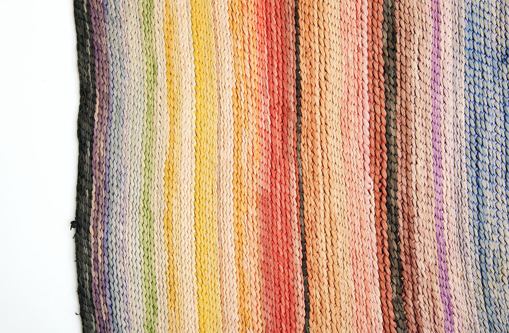 Crocheted Silk Mat - SHARKTOOTH Antique and Vintage Textiles