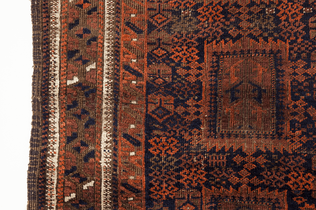 c. 1900 Baluch - SHARKTOOTH Antique and Vintage Textiles