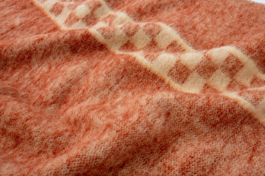 Checkered Wool Camp Blanket - SHARKTOOTH Antique and Vintage Textiles