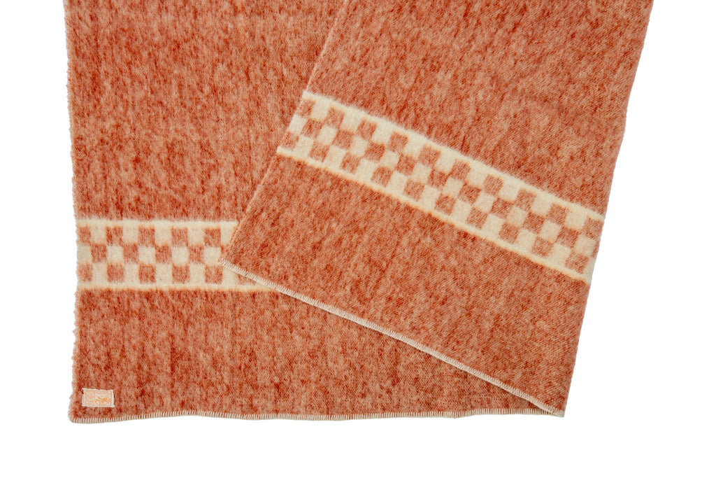 Checkered Wool Camp Blanket - SHARKTOOTH Antique and Vintage Textiles