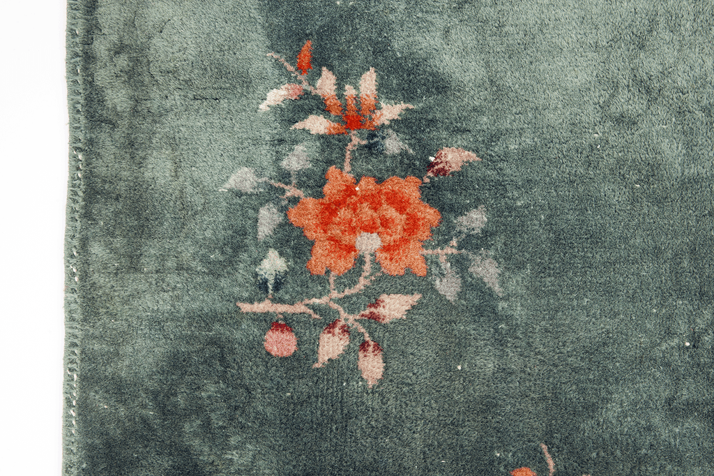 Chinese Art Deco Mat - SHARKTOOTH Antique and Vintage Textiles