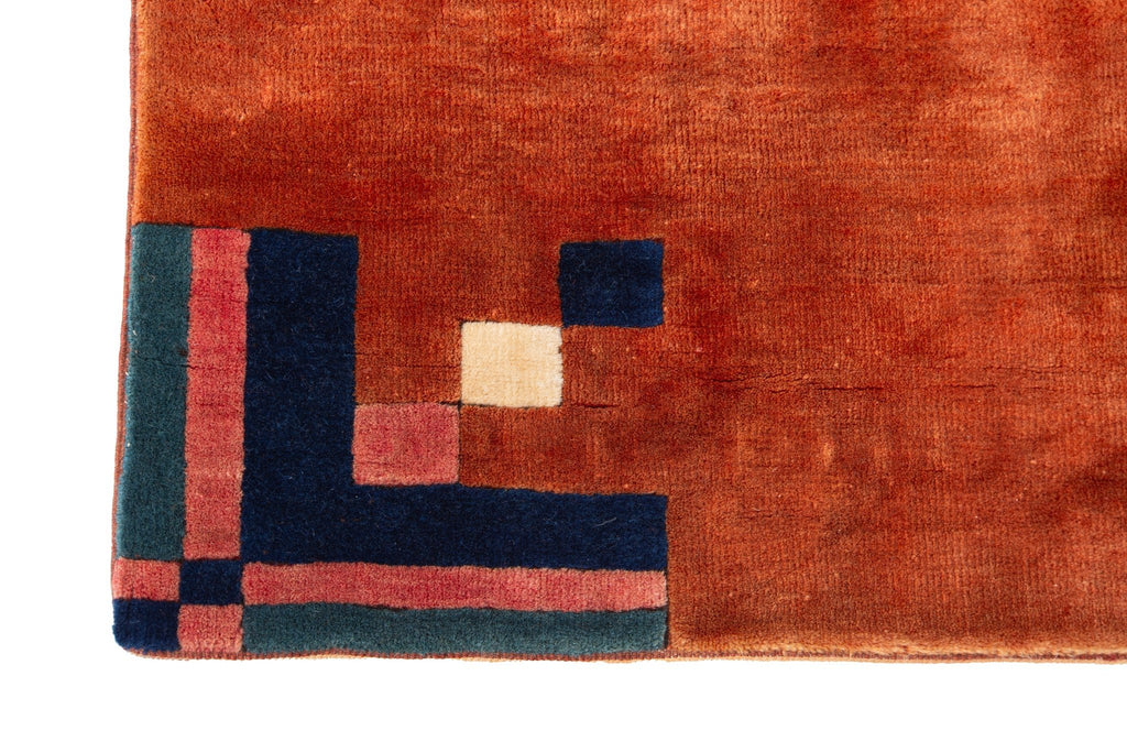 Chinese Nichols 3'6" x 3'6" - SHARKTOOTH Antique and Vintage Textiles