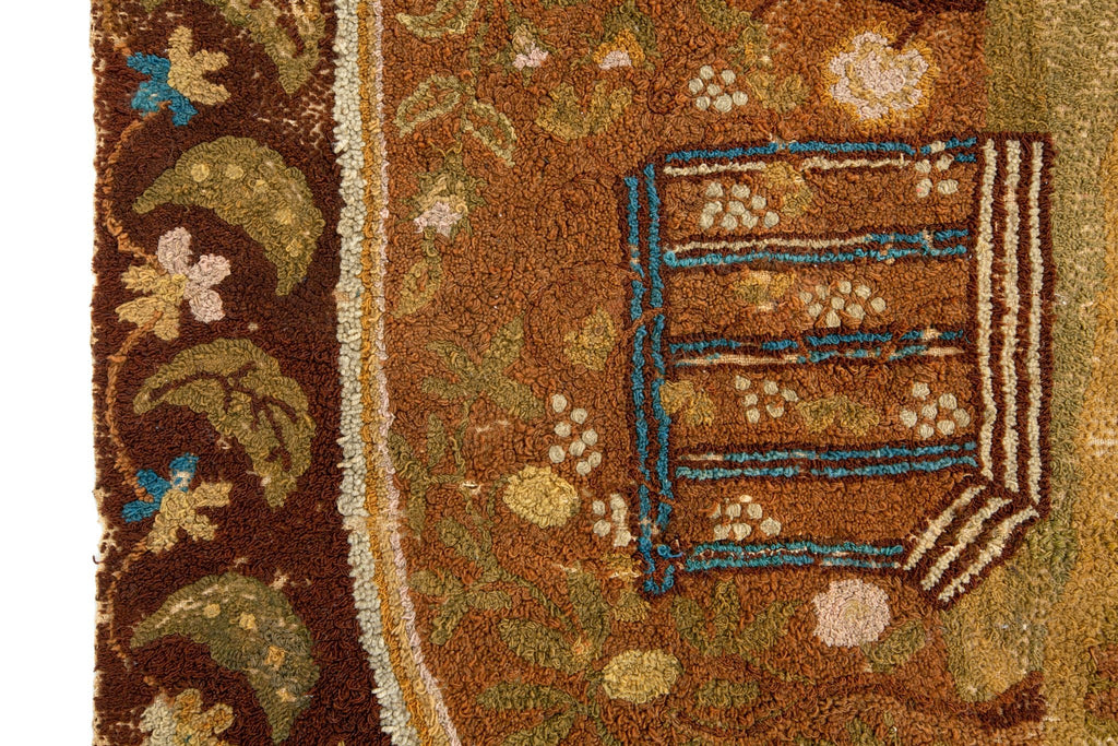 Decorative Yarn Sewn Panel - SHARKTOOTH Antique and Vintage Textiles