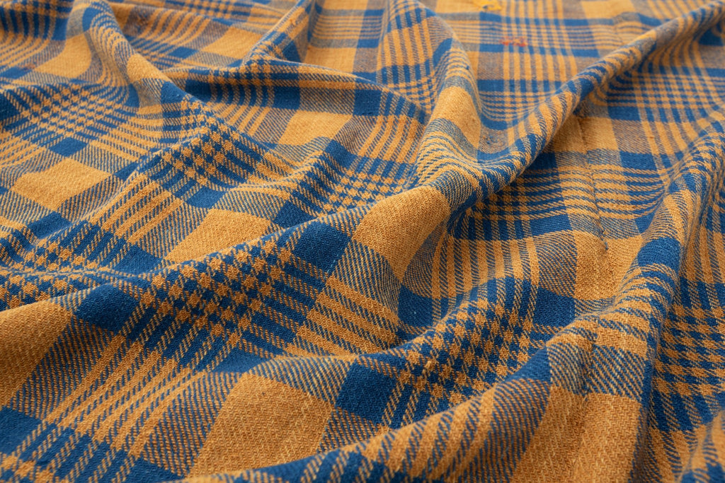 Early Checkered Blanket - SHARKTOOTH Antique and Vintage Textiles