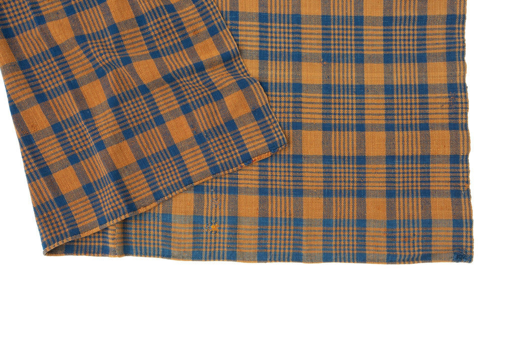 Early Checkered Blanket - SHARKTOOTH Antique and Vintage Textiles