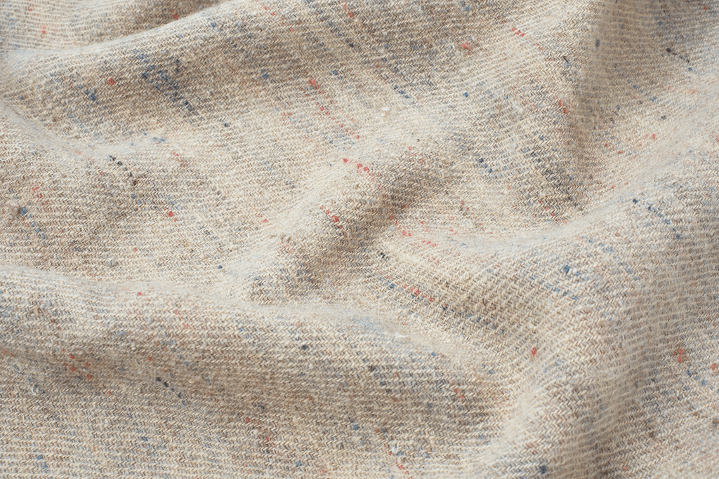 Early Homespun Wool Blanket - SHARKTOOTH Antique and Vintage Textiles