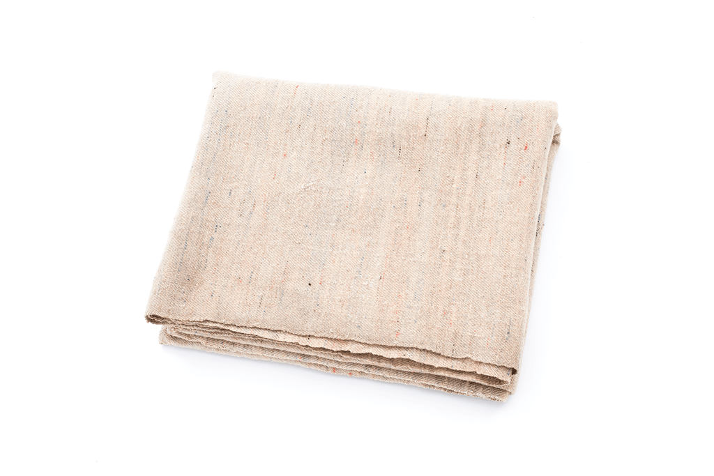 Early Homespun Wool Blanket - SHARKTOOTH Antique and Vintage Textiles